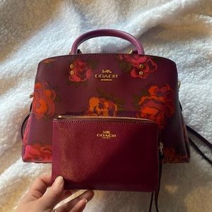 Coach bag and matching wristlet